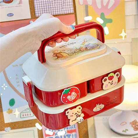 kawaii metal lunch box|lunch box cute kawaii.